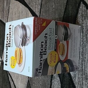 HAMILTON BEACH ALL-IN-ONE BREAKFAST SANDWICH MAKER